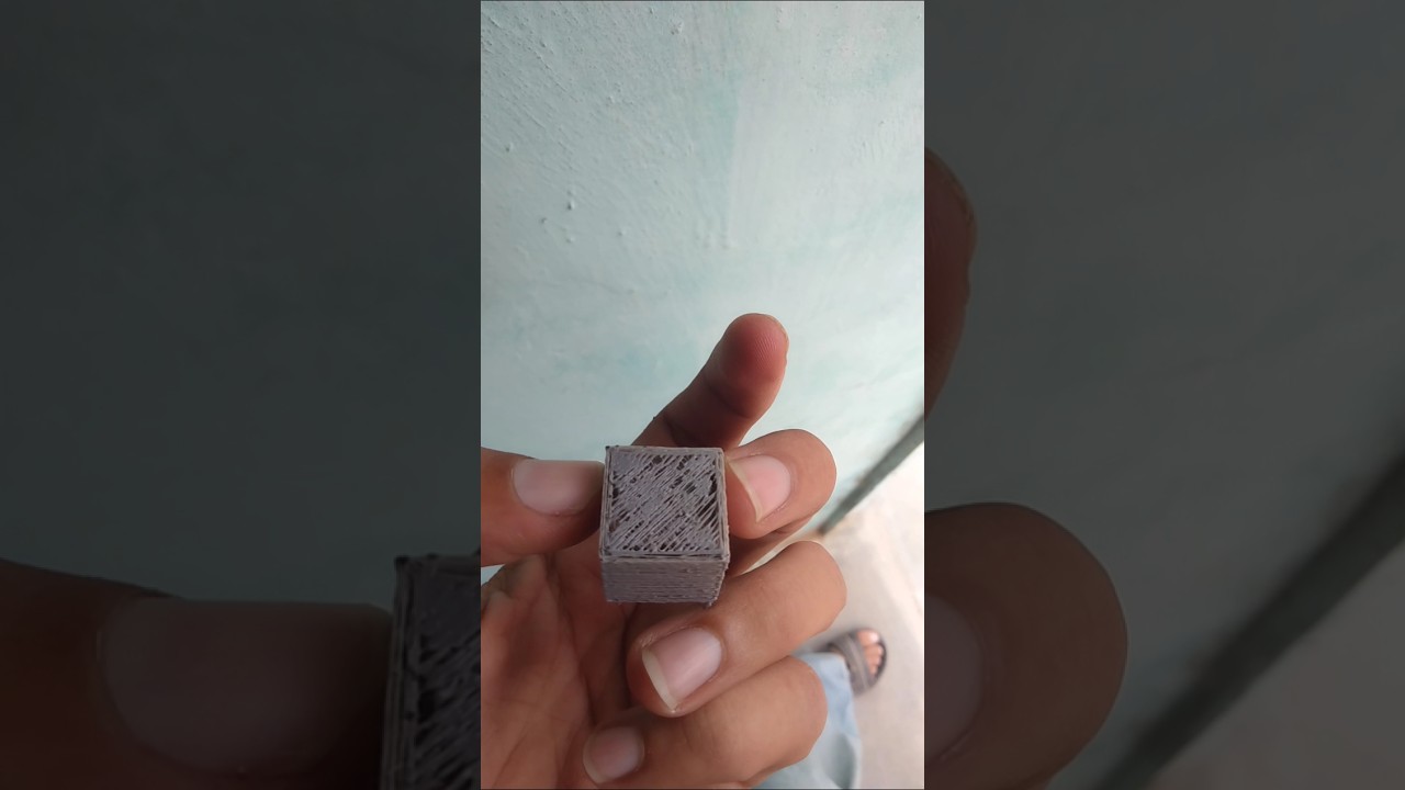 try to 3d cube printing #machine #3dprinting #3dprinter #3dmachine #printererror