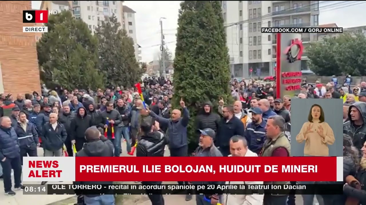 MINERII VIN LA BUCUREȘTI  PROTESTE LA GUVERN_Știri B1TV_20 mar. 2026