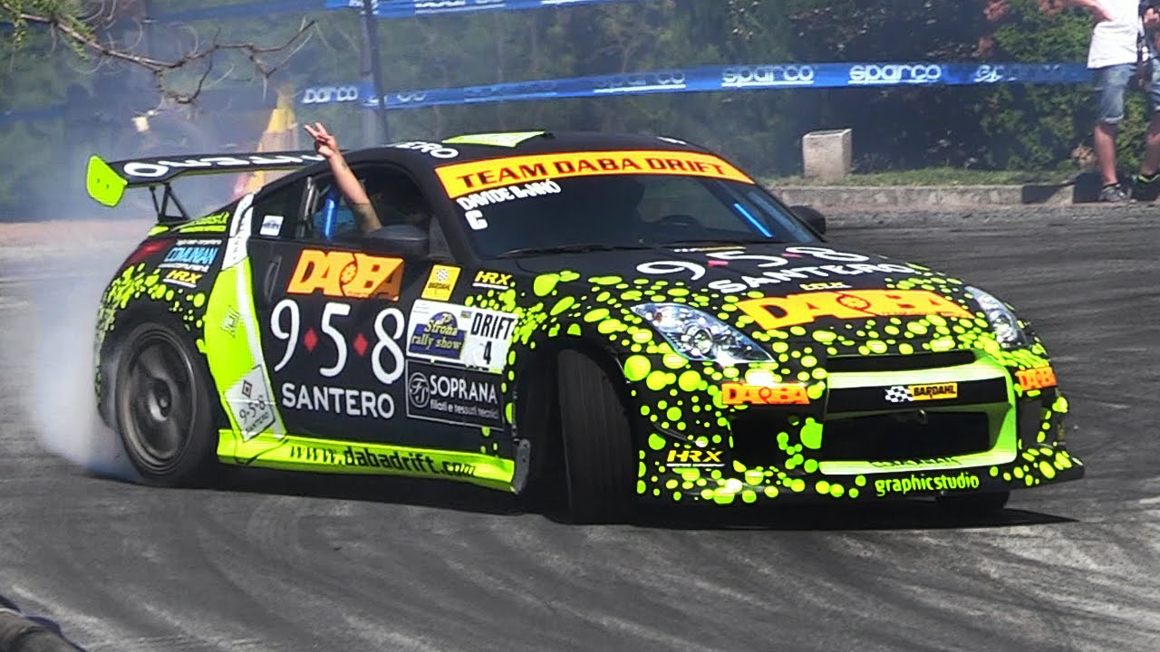Nissan 350Z Drifting Around A Tight Hillclimb Street Circuit!!