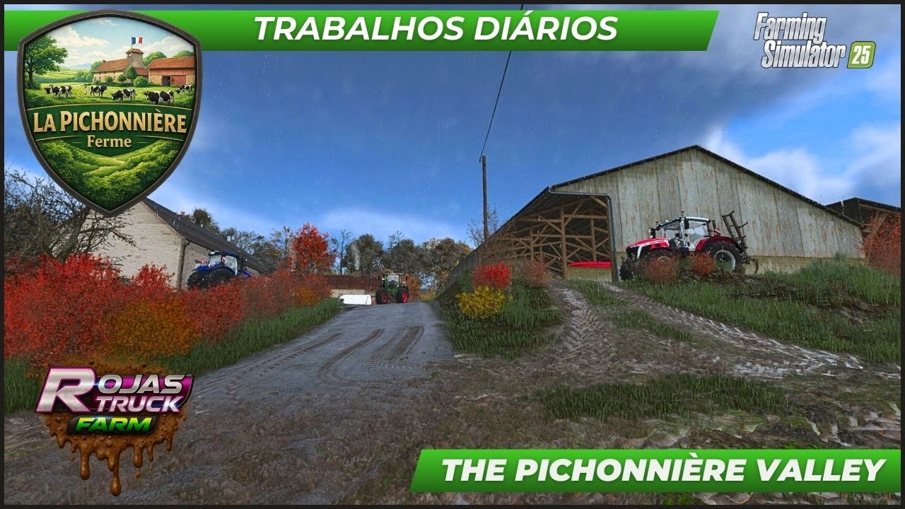 Live Serie La Pichonnière Ferme 02 !!! Bora para os trabalhos com o gado e preparo de campo !!!