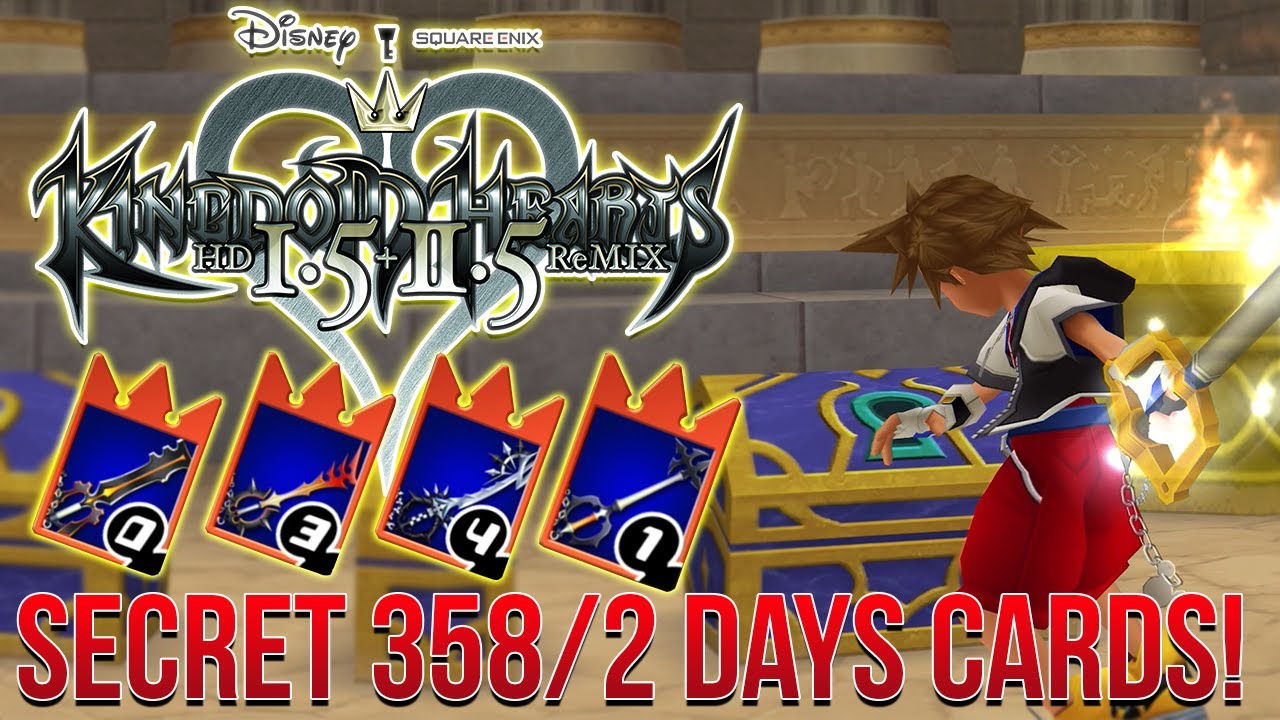 Kingdom Hearts Re:Chain of Memories - Secret 358/2 Days Keyblade Cards! (Guide)