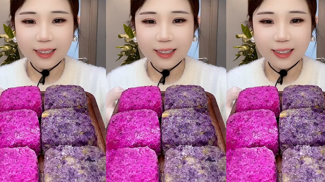 YY / ASMR ICE EATING WITH MATCHA + MILK POWDER + PASSION FRUIT #eatingice #mukbangiceeating / 洋妮儿💋冰