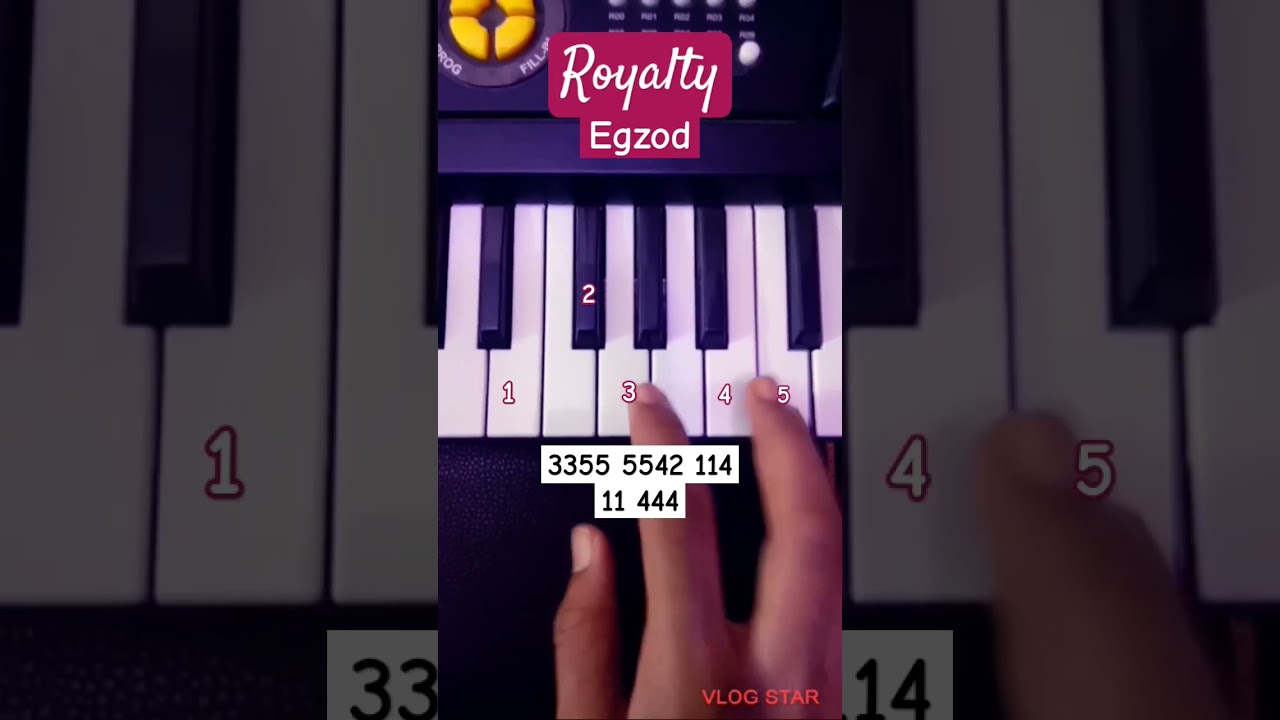 Royalty - Egzod (Easy Piano Tutorial) #viral #shorts