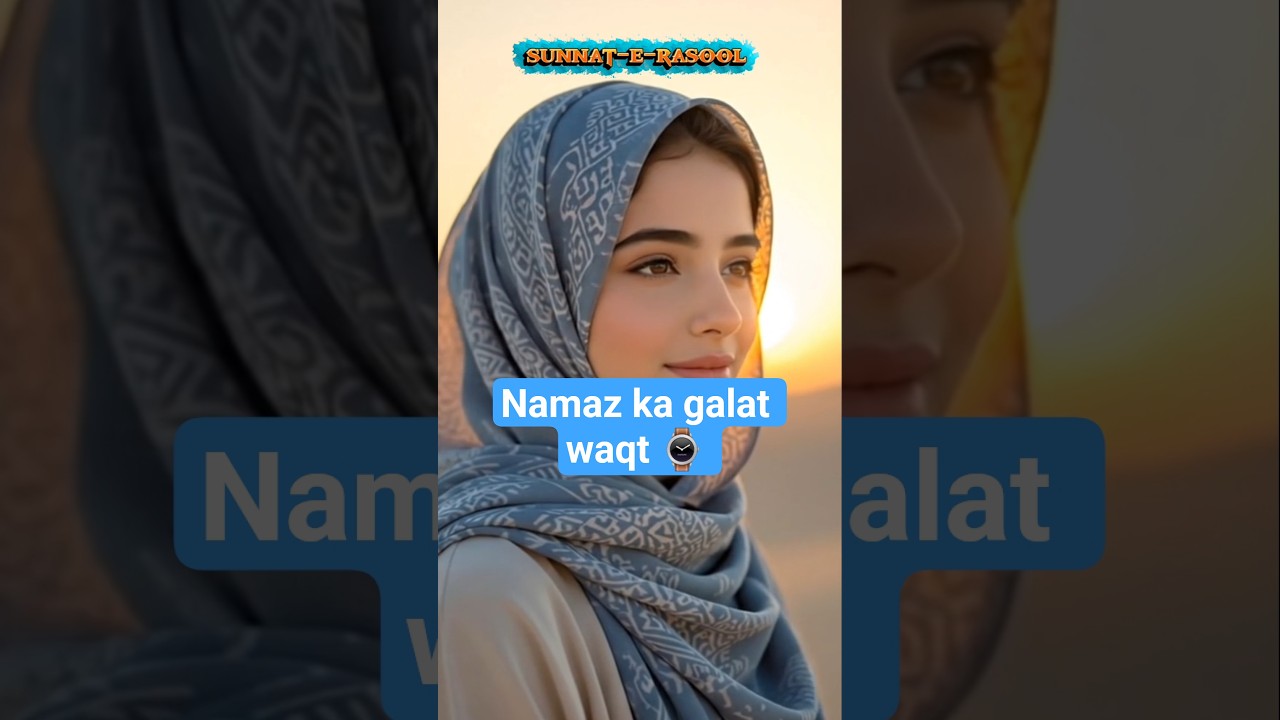 🕌⏰ Namaz ka Ghalat Waqt | Rasoolullah ﷺ ki Naseehat 🌞 #namaz #waqt #allah
