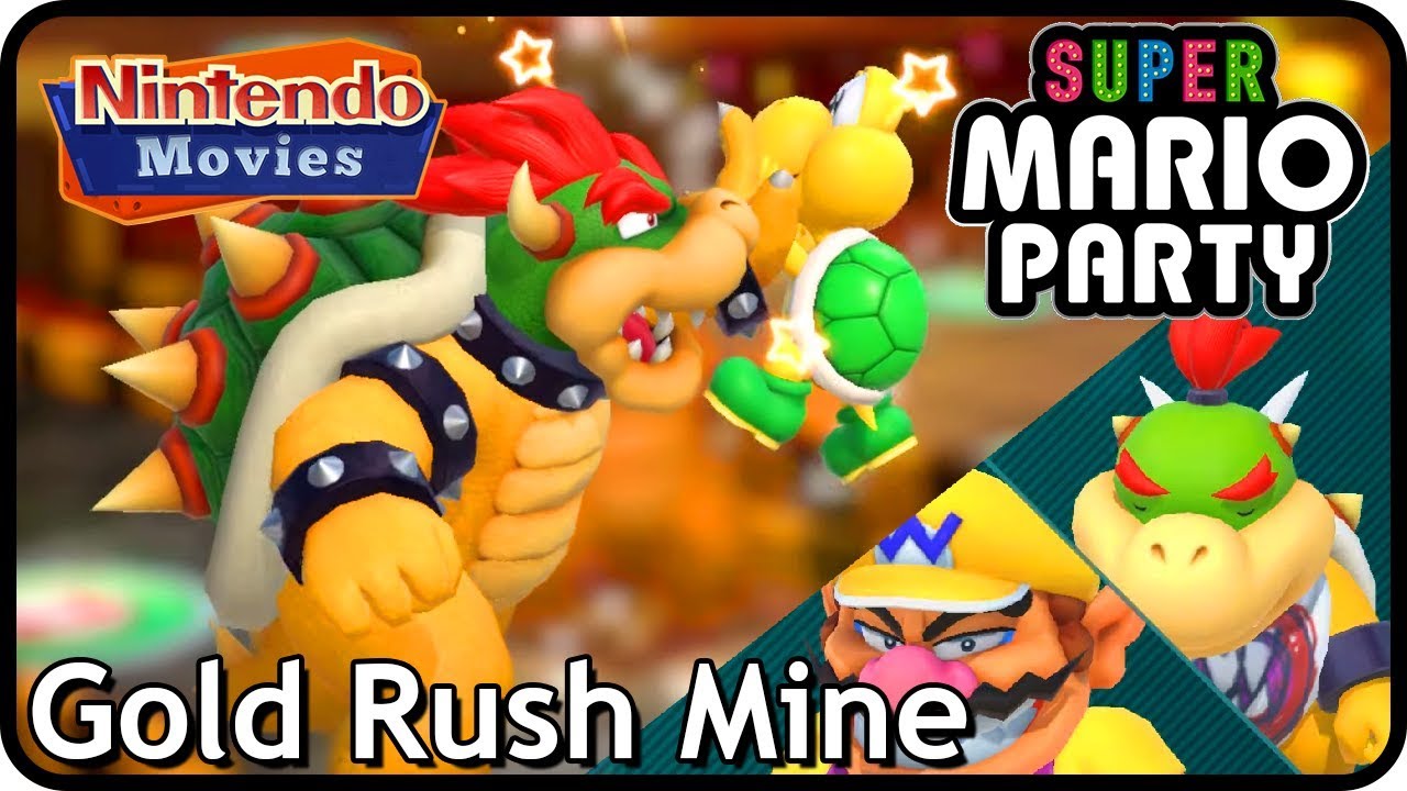 Super Mario Party: Gold Rush Mine (4 Players, Partner Party, 20 Turns)