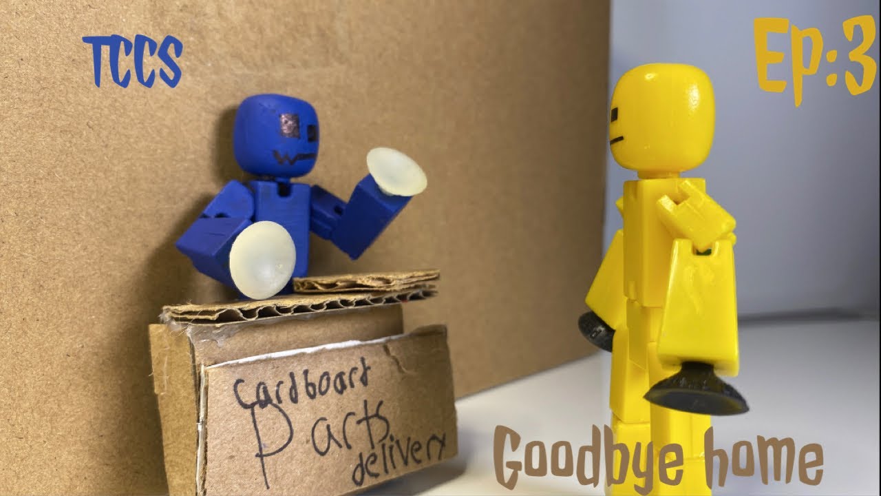 The Cardboard Civilizations Ep: 3 Goodbye home #stikbot