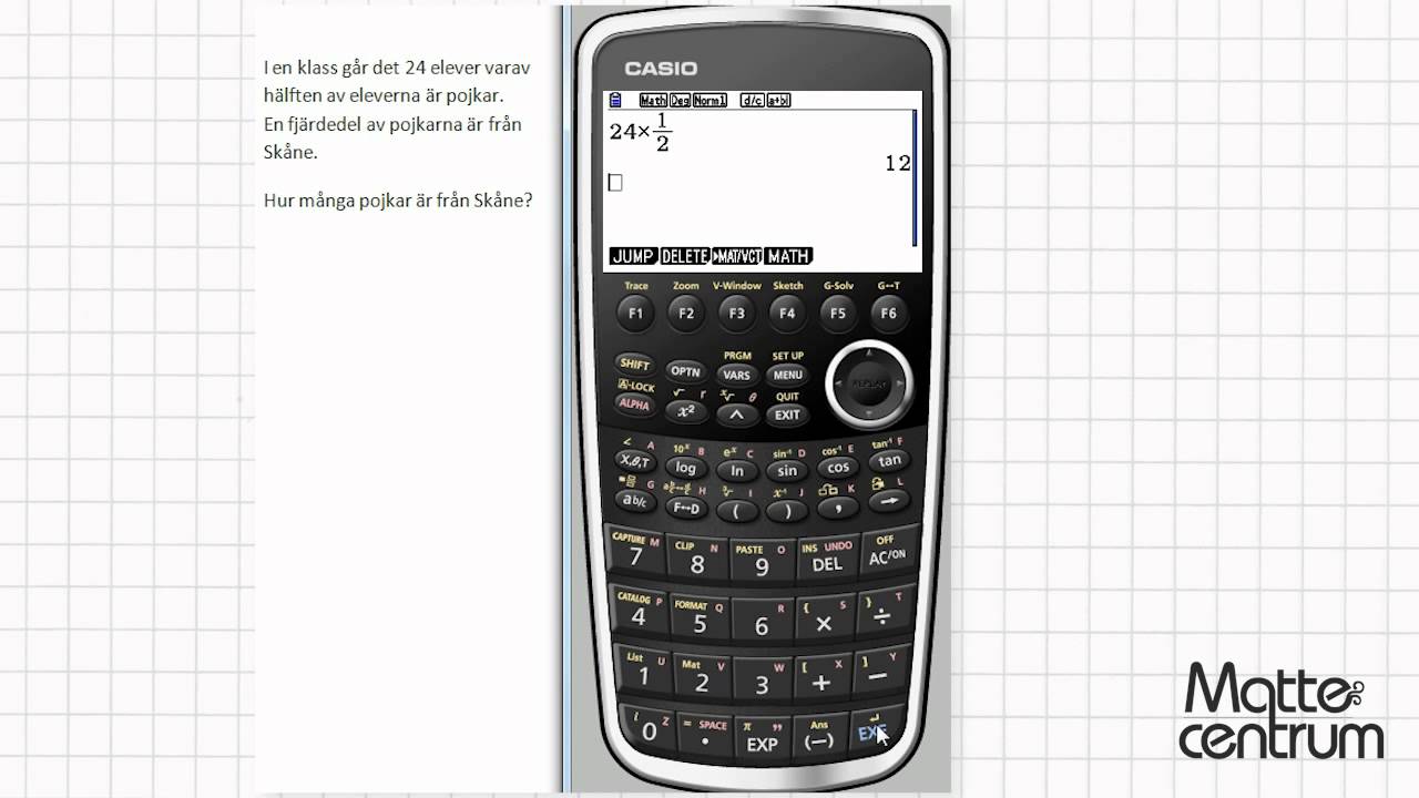 Tal i br&aring;kform - Grafr&auml;knare I - Matematik 1