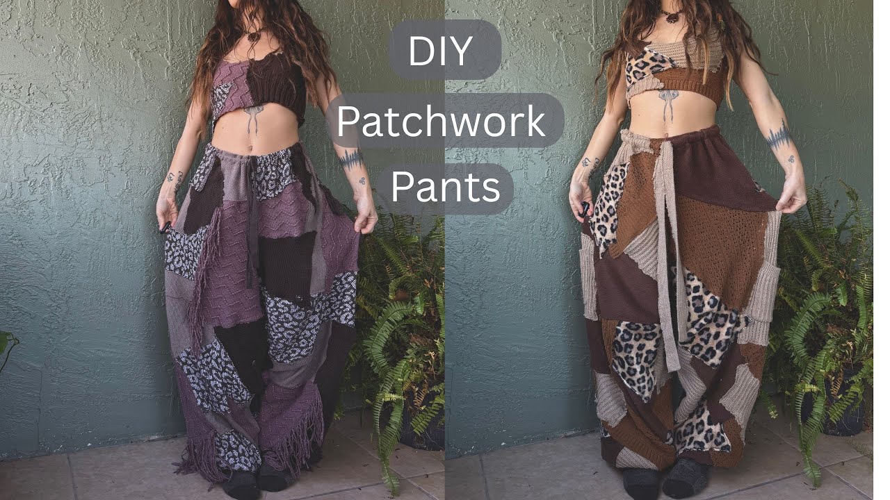 How to make patchwork pants ⋆˚꩜｡ (layered version)