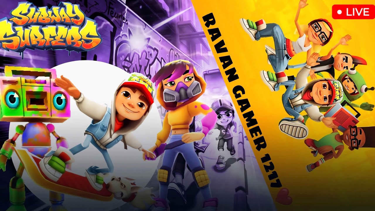 ❤️SUBWAY SURFERS  LIVE 🤯🥶 NONSTOP RUN & FUN RAVAN GAMER1217 IS LIVE 🥵