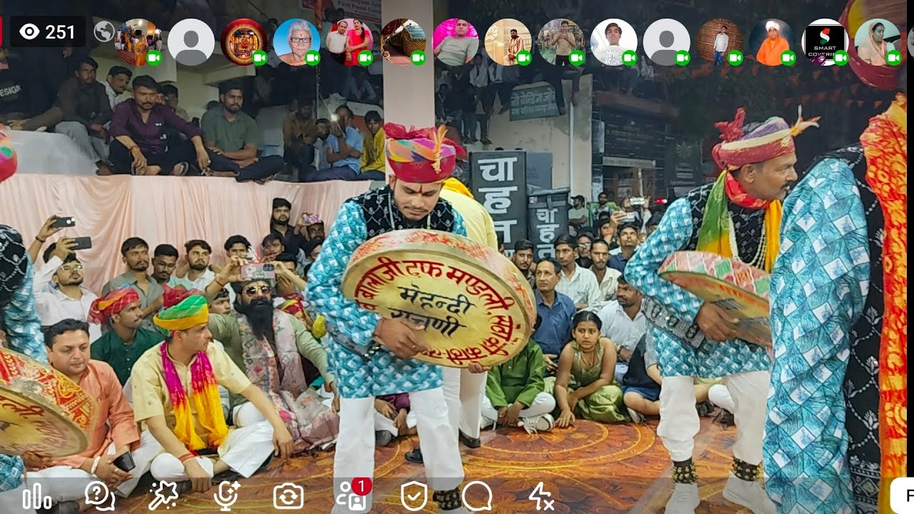 रामगढ़ शेखावाटी पुराने बस स्टैंड से फाग धमा चौकड़ी 