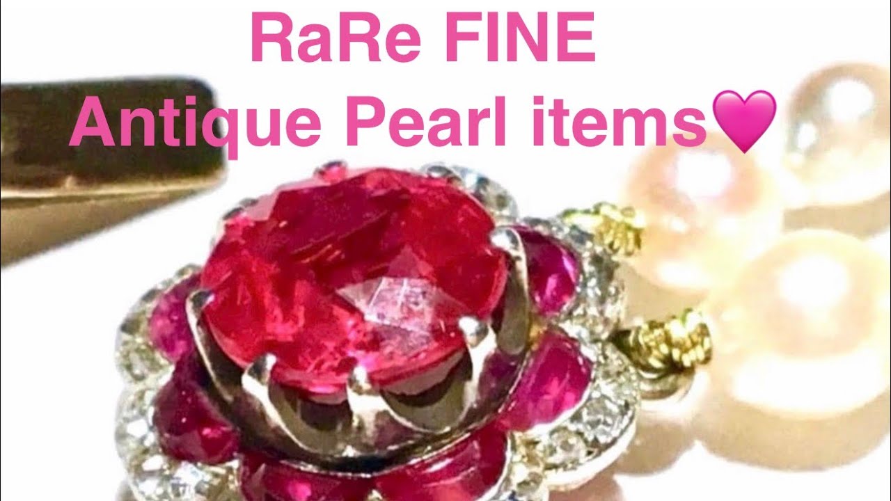 RaRe Fine Antique Pearl items #pearl #antiquejewellery #ruby 