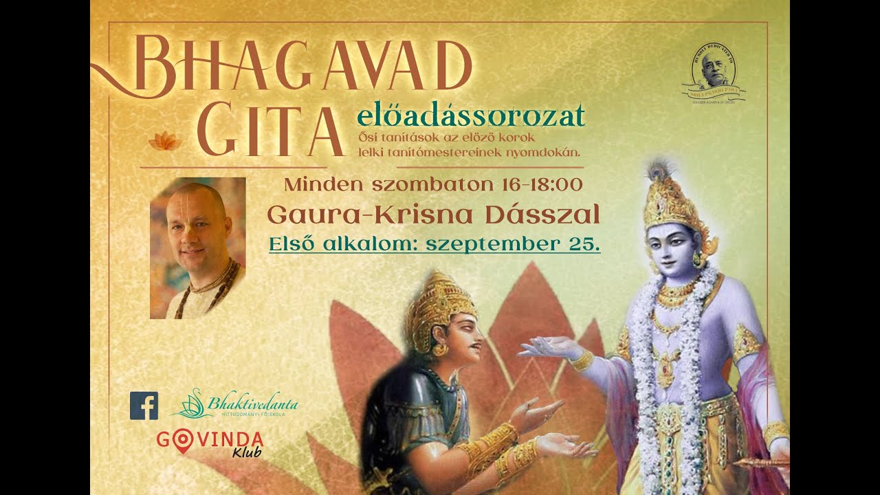 Bhagavad Gītā szeminárium #1 | Bevezetés - Hadiszemle a kuruksetrai csatamezőn
