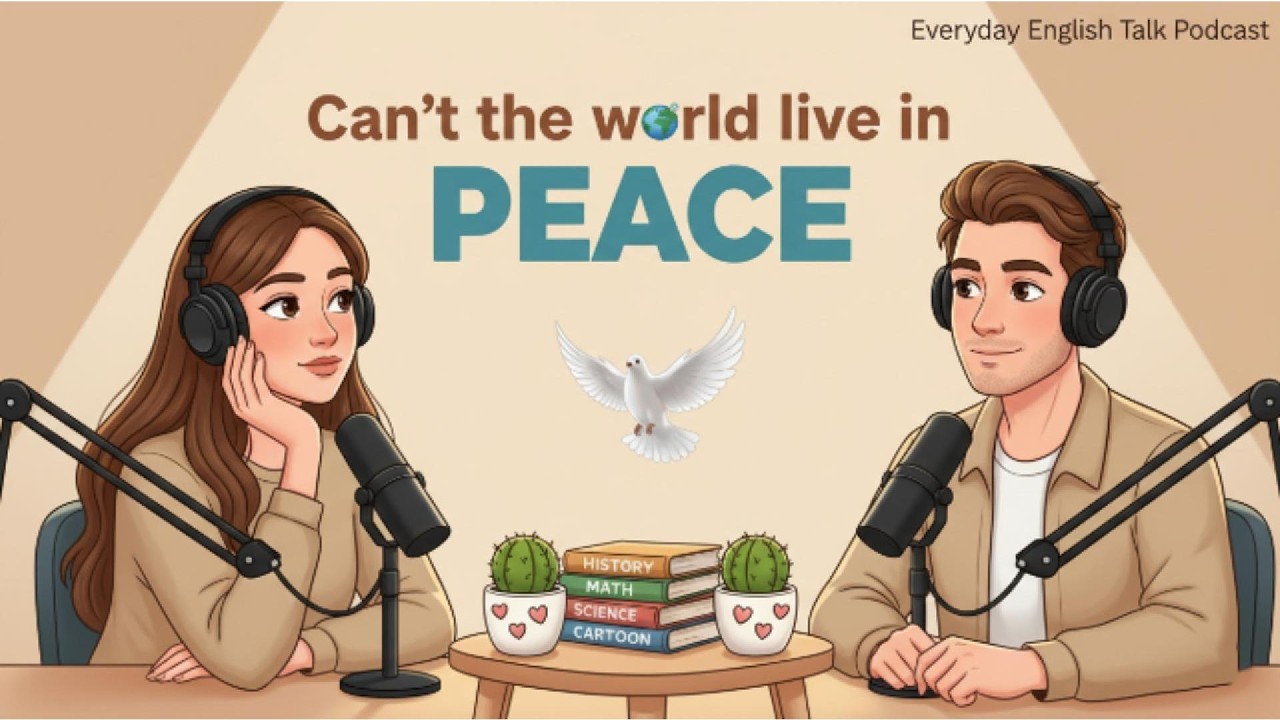 English Podcast for Easy English Conversation | Learn English Fast | Finding PEACE