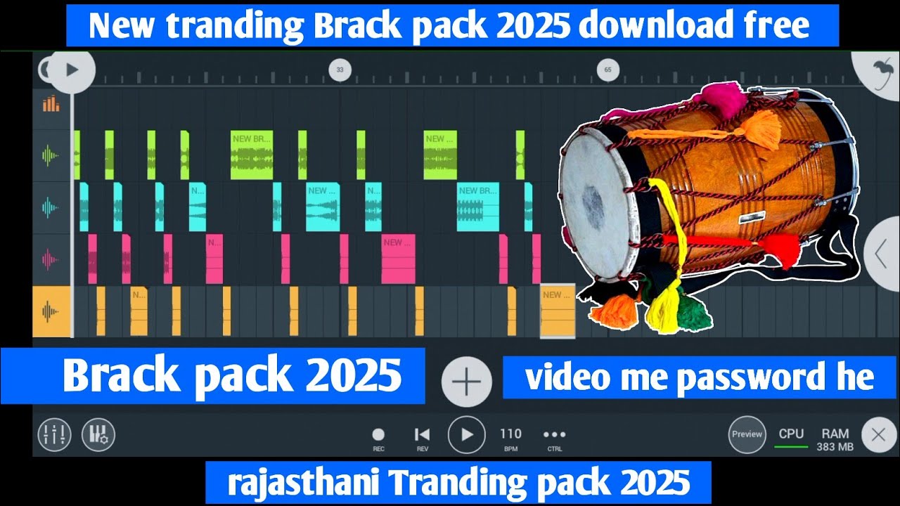 (FL STUDIO BRACK PACK) DJ REMIX KE LIYE BRACK PACK DOWNLOAD FREE 2025
