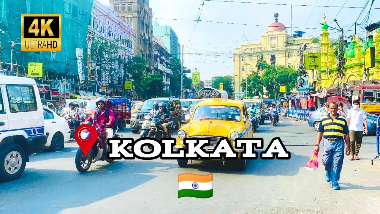 4K India Walking Tour Kolkata City 2024 || Real Kolkata City 4K Walking Tour 2024