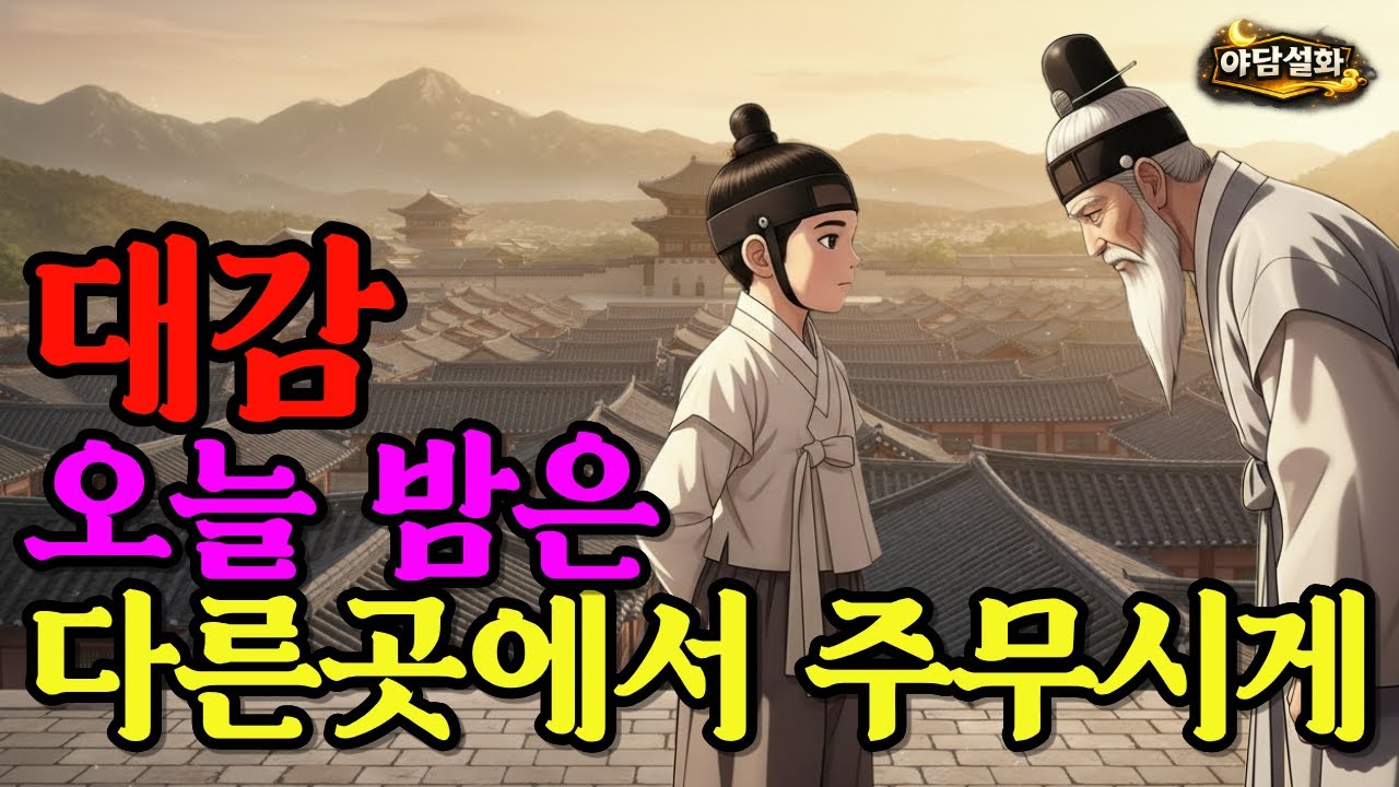 [야담설화] 어린아이가 대감에게 지시를 하고, 대감은 감사의 큰절을 올리는데..| 조선실화 | 야담 | 설화 | 민화 | 전래동화 | 구전동화 | 시니어오디오북 | 시니어볼거리 |