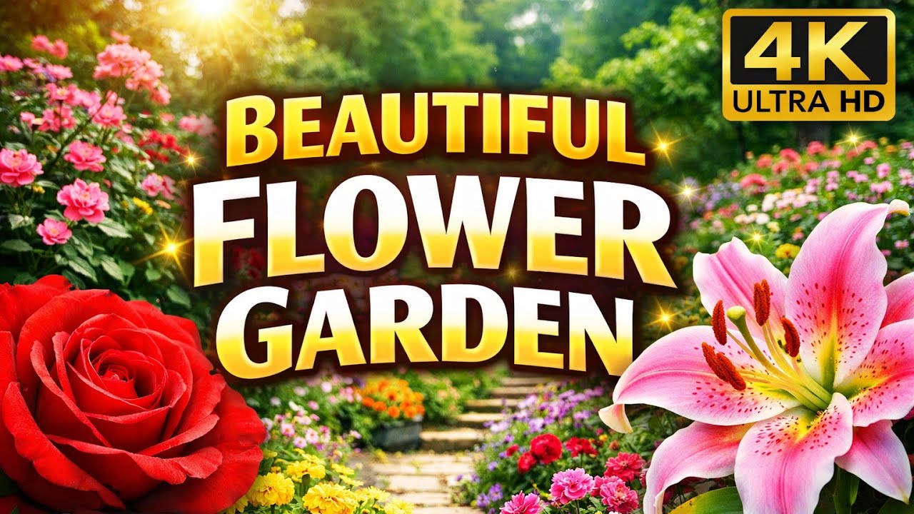 &ldquo;Beautiful Flower Garden 🌺 | Relaxing Nature Scenery in 4K | Peaceful Garden Walk&rdquo;