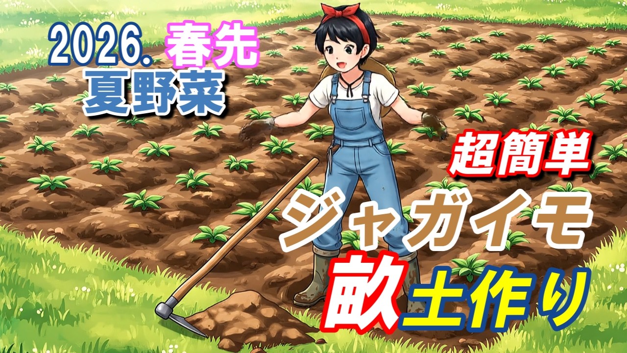 【土作り】オレ流ジャガイモ栽培(その1) My Own Way of Growing Potatoes