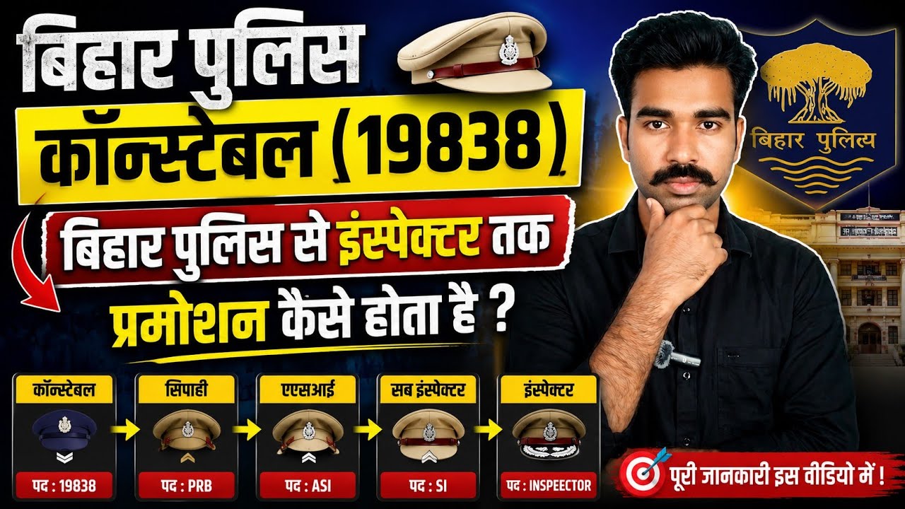 Constable से Inspector तक Promotion 🔥 Bihar Police 2026 | पूरा Process + Salary + Rank