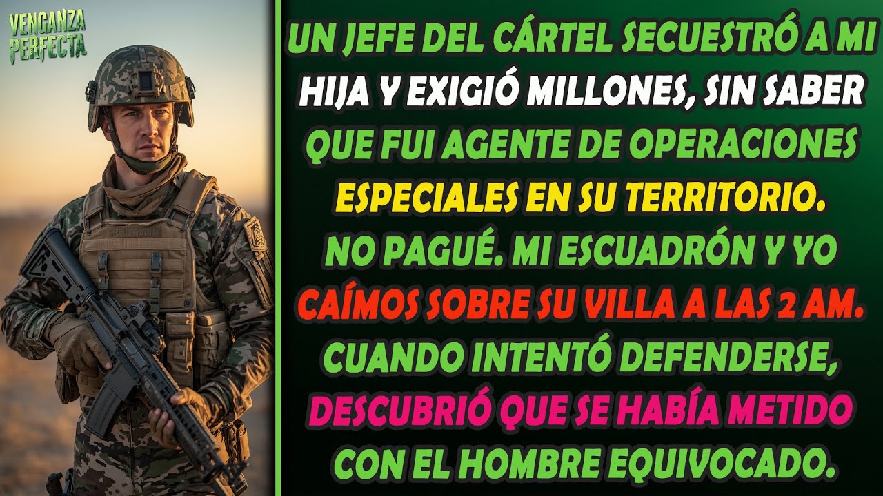 El jefe del cartel envió un video de rescate ... No sabía que dirijo operaciones encubiertas ...