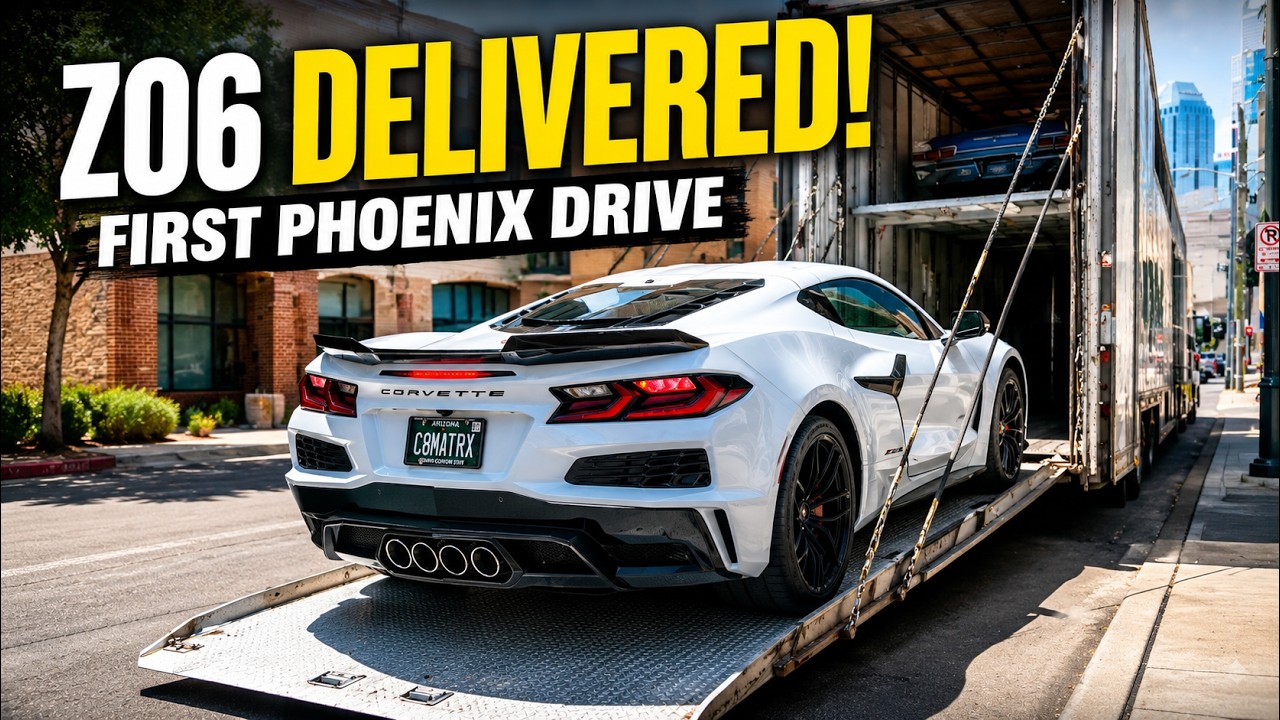 My Corvette Z06 Arrives from Bowling Green! First Startup & Phoenix Drive