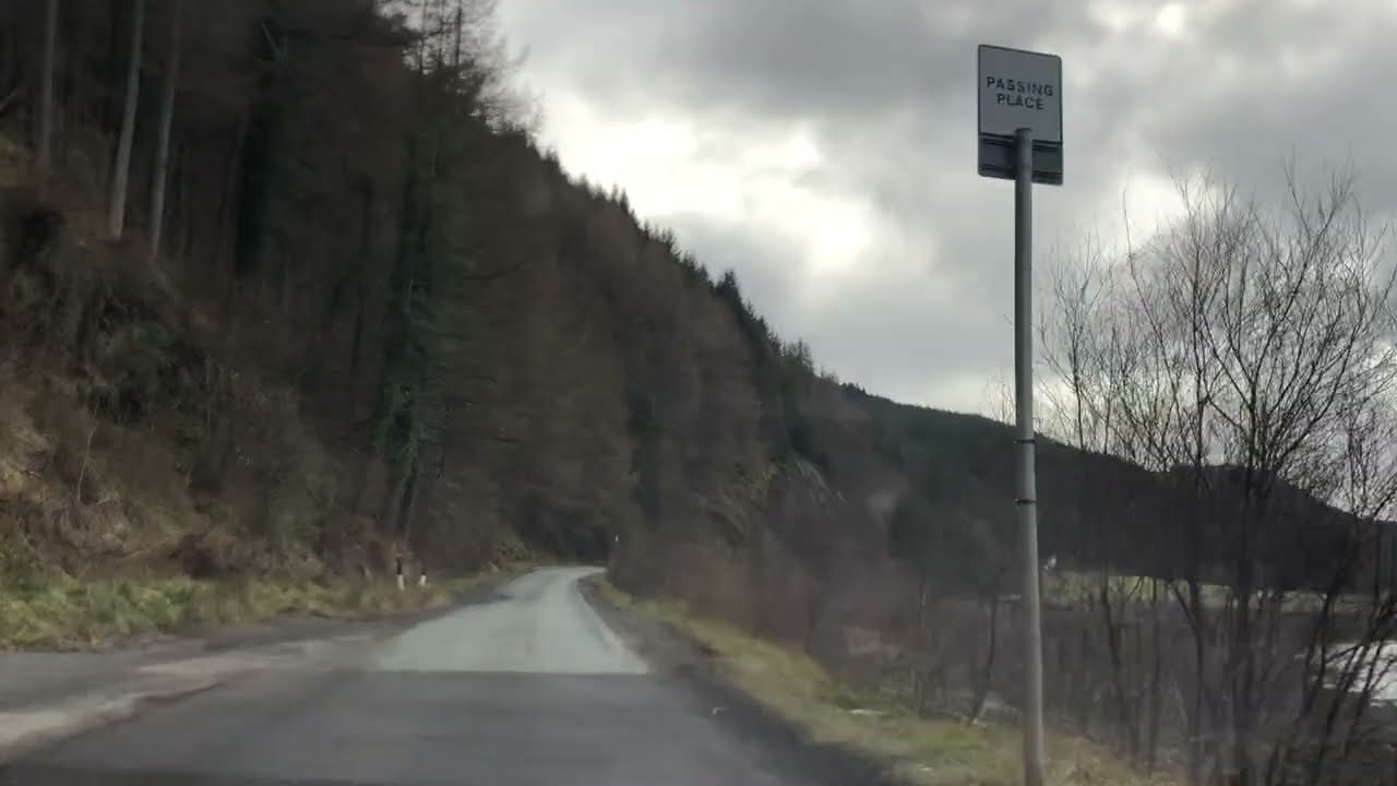 Driving on the A890 and A87 in north west Scotland, Strathcarron to Inverinate