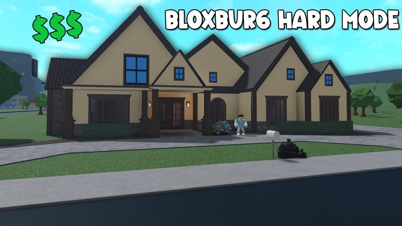 BUILDING A NEW BIG HOUSE AGAIN in BLOXBURG HARD MODE