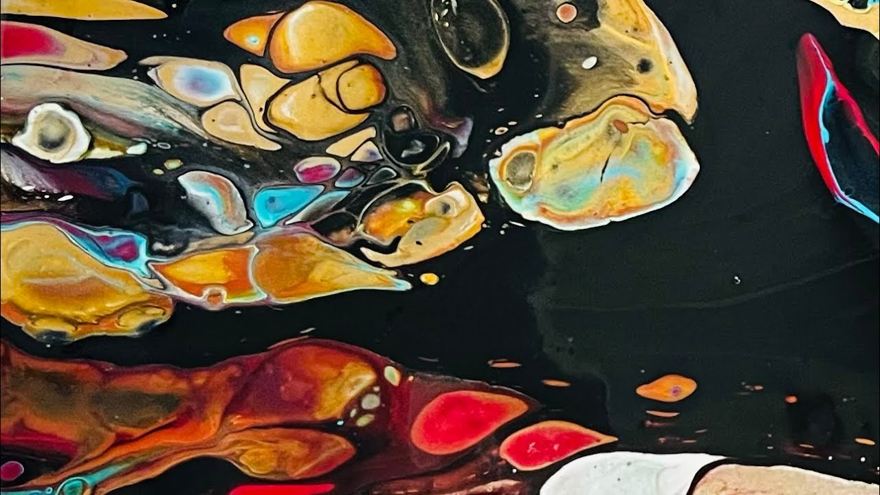 Sea Creature Fluid Art Using 3 EASY Acrylic Pouring Techniques For Amazing Results!