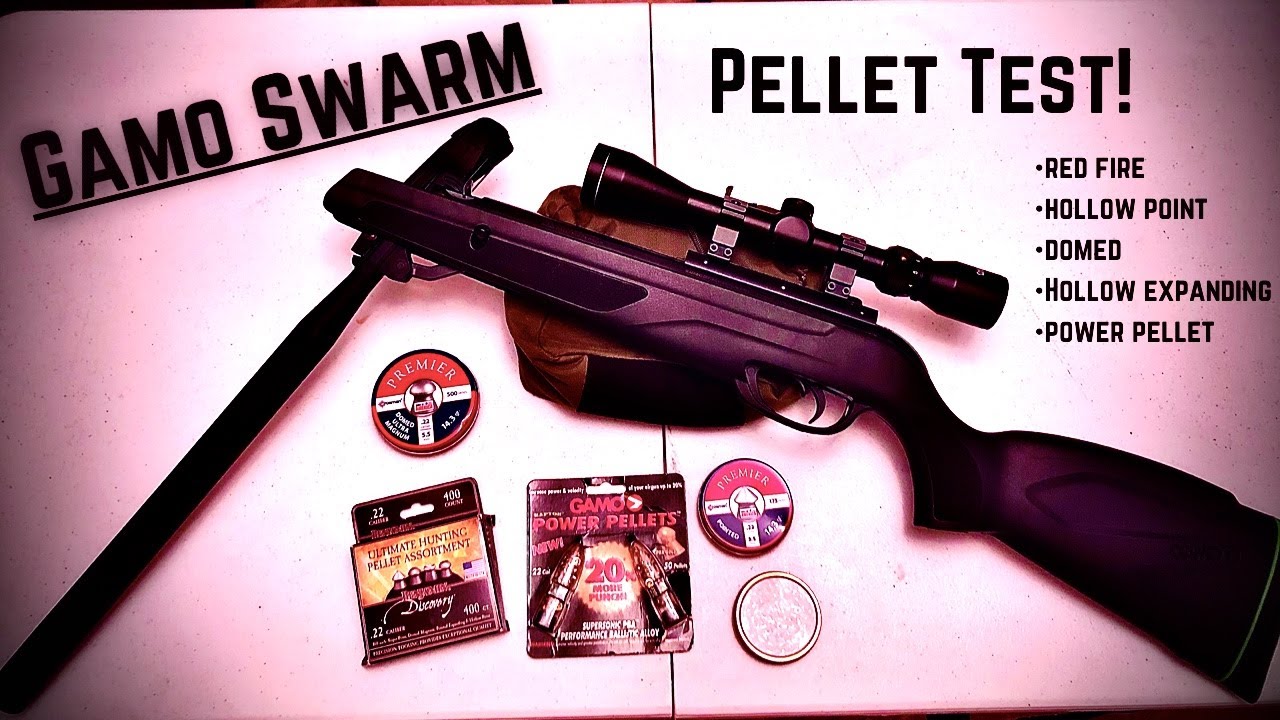Тест пуль Gamo Swarm... Красный огонь, мощные пули, экспансивные, куполообразные, с выемкой в ​​г...