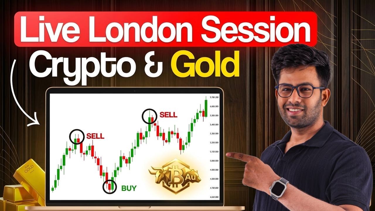 🔴 LIVE: Gold & Crypto Trading | London & New York Session Analysis