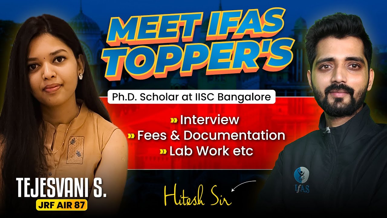 CSIR NET Chemistry Topper Interview with Tejasvani - Complete Analysis!
