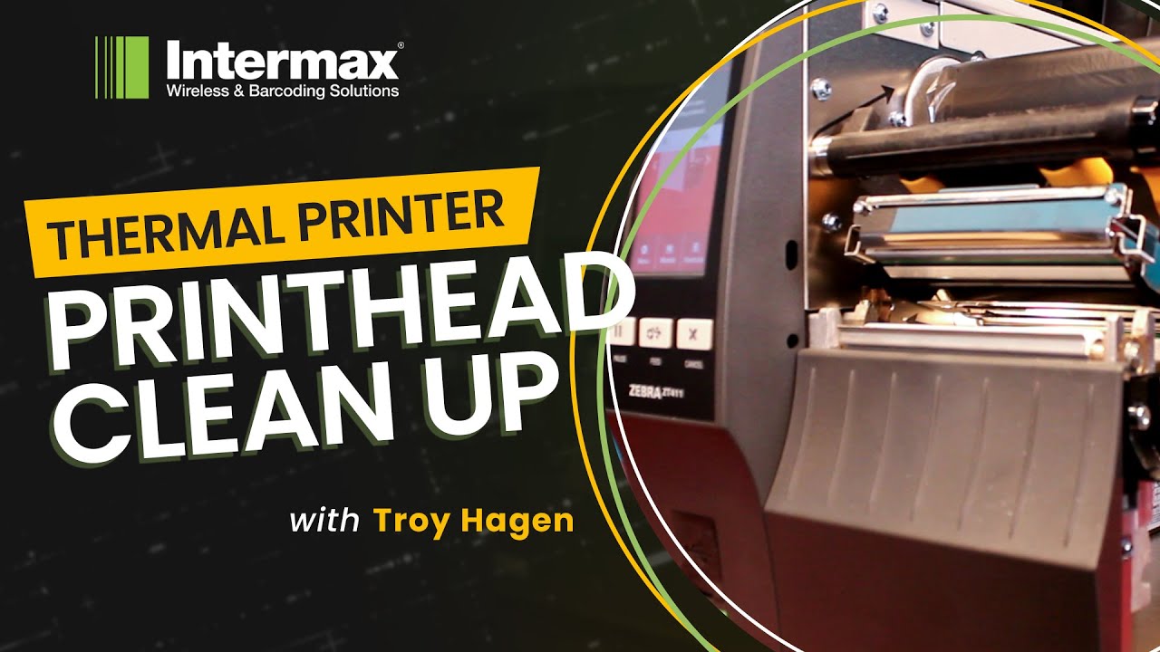 Barcode Printer Printhead Clean Up (ft. Zebra ZT411) | Intermax
