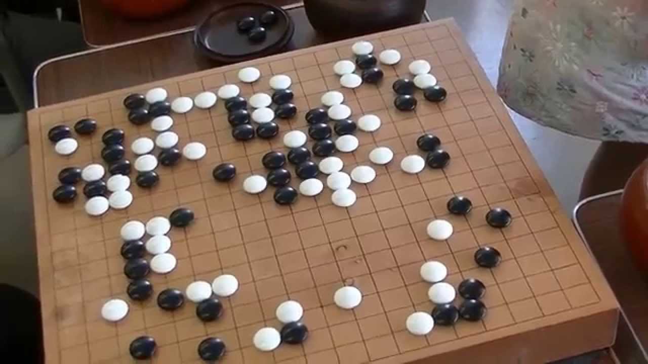 一社囲碁センター　加藤桃子　2015・4・25(土)桃子の誕生会 　下坂美織二段　指導碁⑥