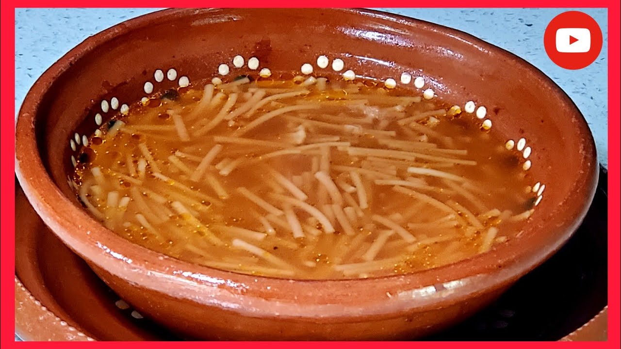 SOPA DE FIDEO SENCILLA | COMO HACER SOPA DE FIDEO