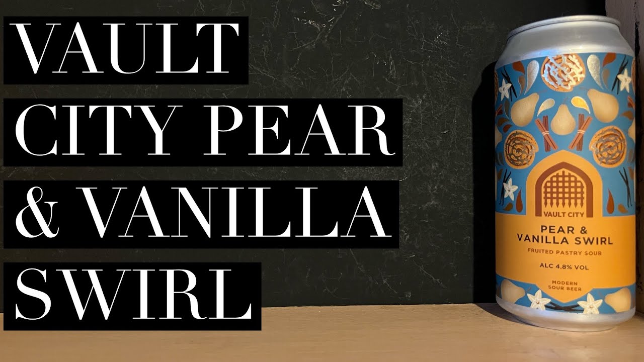 Обзор пива Vault City Pear & Vanilla Swirl, пивоварня Vault City Brewing, обзор крафтового пива S...