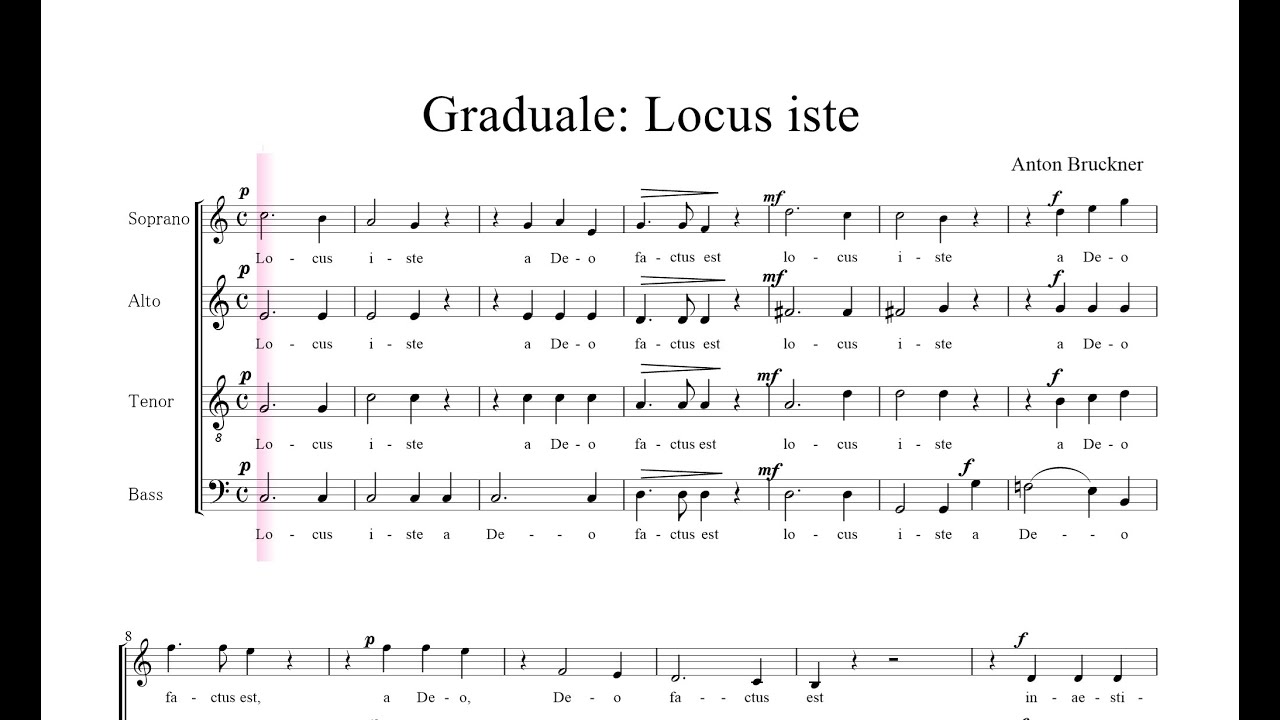 Bruckner, Graduale: Locus iste