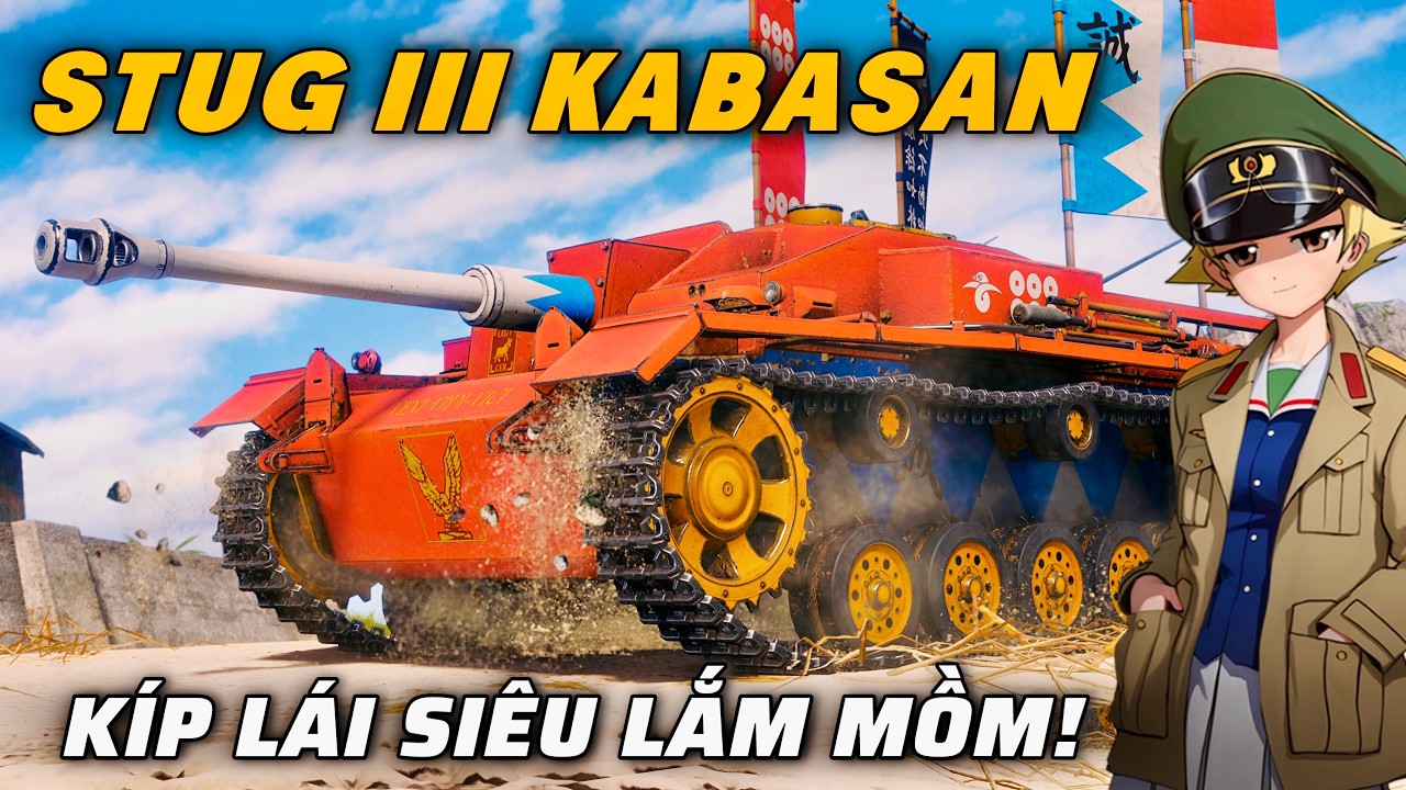 StuG III Kabasan: Đội kíp lái Girls und Panzer siêu ồn ào...! | World of Tanks