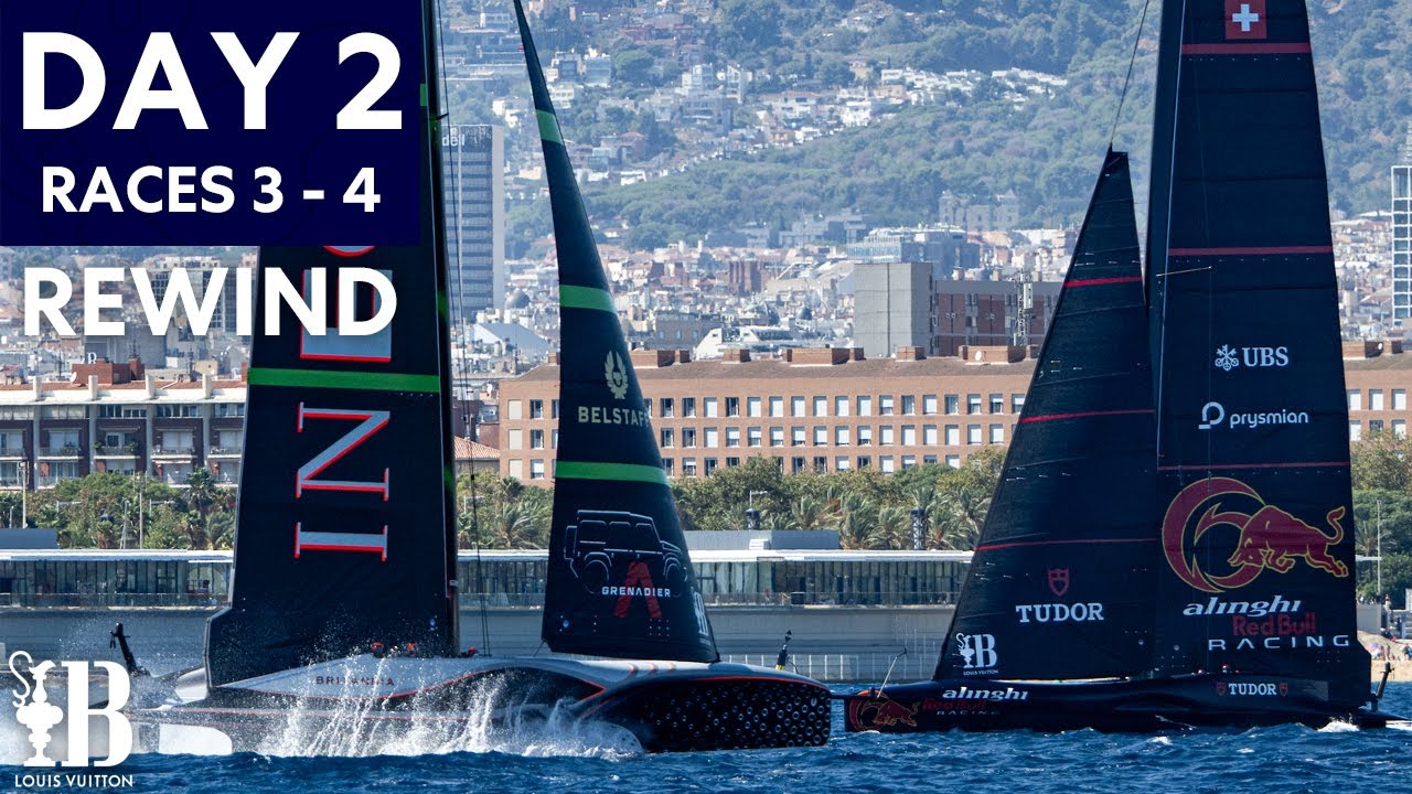 Teams On Match Point | Louis Vuitton Cup Semi Final Day 2 | America's Cup 37th Highlights Rewind