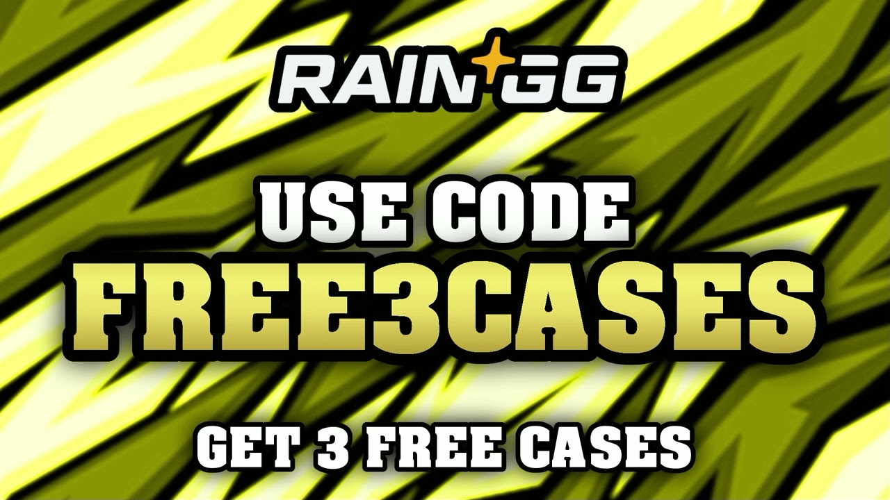 Rain.gg Free Cases 2025 🎁 Use Code FREE3CASES for 3 Free Cases + 5% Bonus! (Rain GG Promo Code)