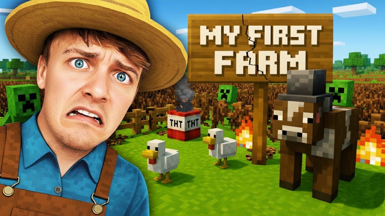 I Finally Built My FIRST Farm in Minecraft!