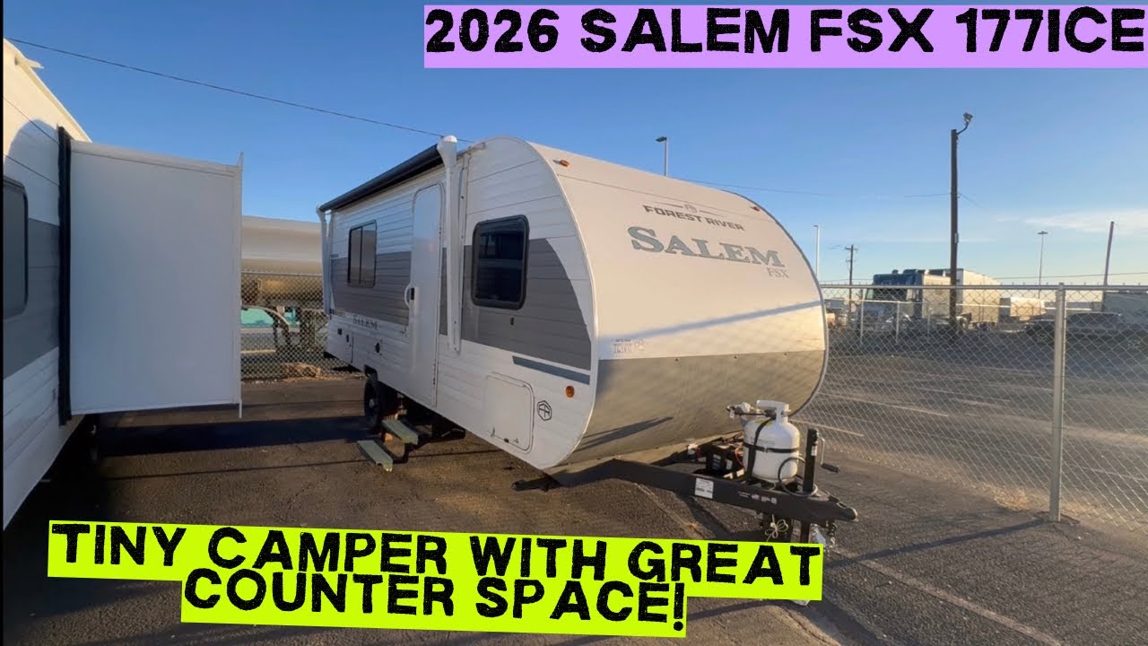 Small Camper With A Great Kitchen! 2026 Salem FSX 177ICE