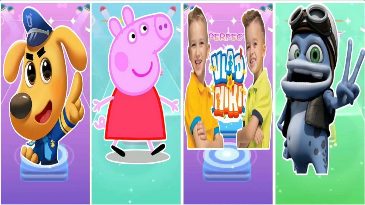 Sherif labrador vs Peppa pig vs Vlad and Niki vs Crazy frog