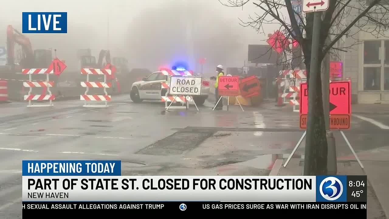 Section of road in New Haven shut down Sunday part of $7M redesign project