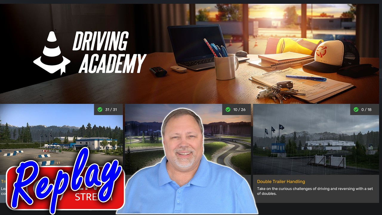 🔴Live!🔴Double Trailer Handling in ETS2 Driving Academy
