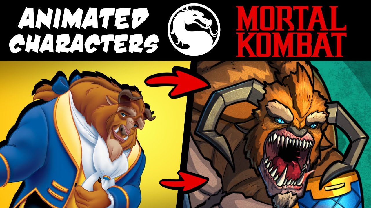 Что, если бы известные анимационные персонажи были в Mortal Kombat?! (Истории и Speedpaint)
