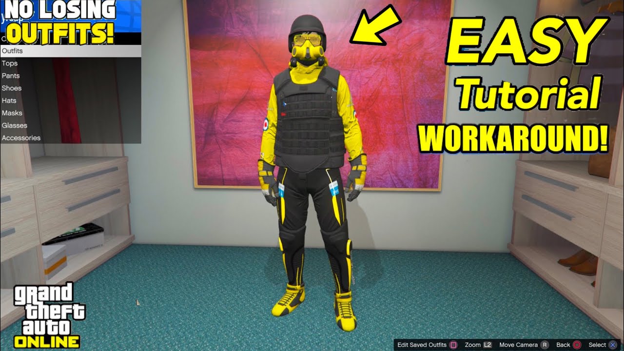 *WORKAROUND* GTA 5 ONLINE HOW TO GET THE YELLOW REBREATHER! (GTA 5 Clothing Glitches)
