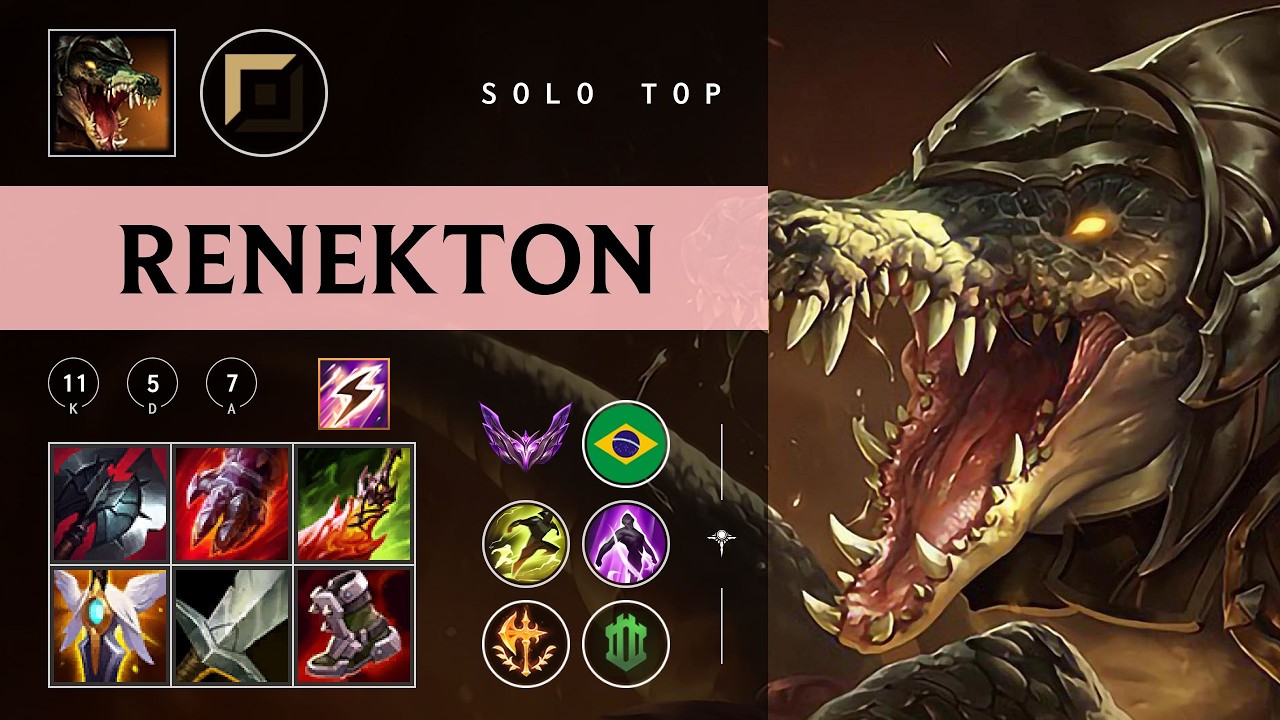 Renekton Top vs Aatrox - BR Master Patch 26.03