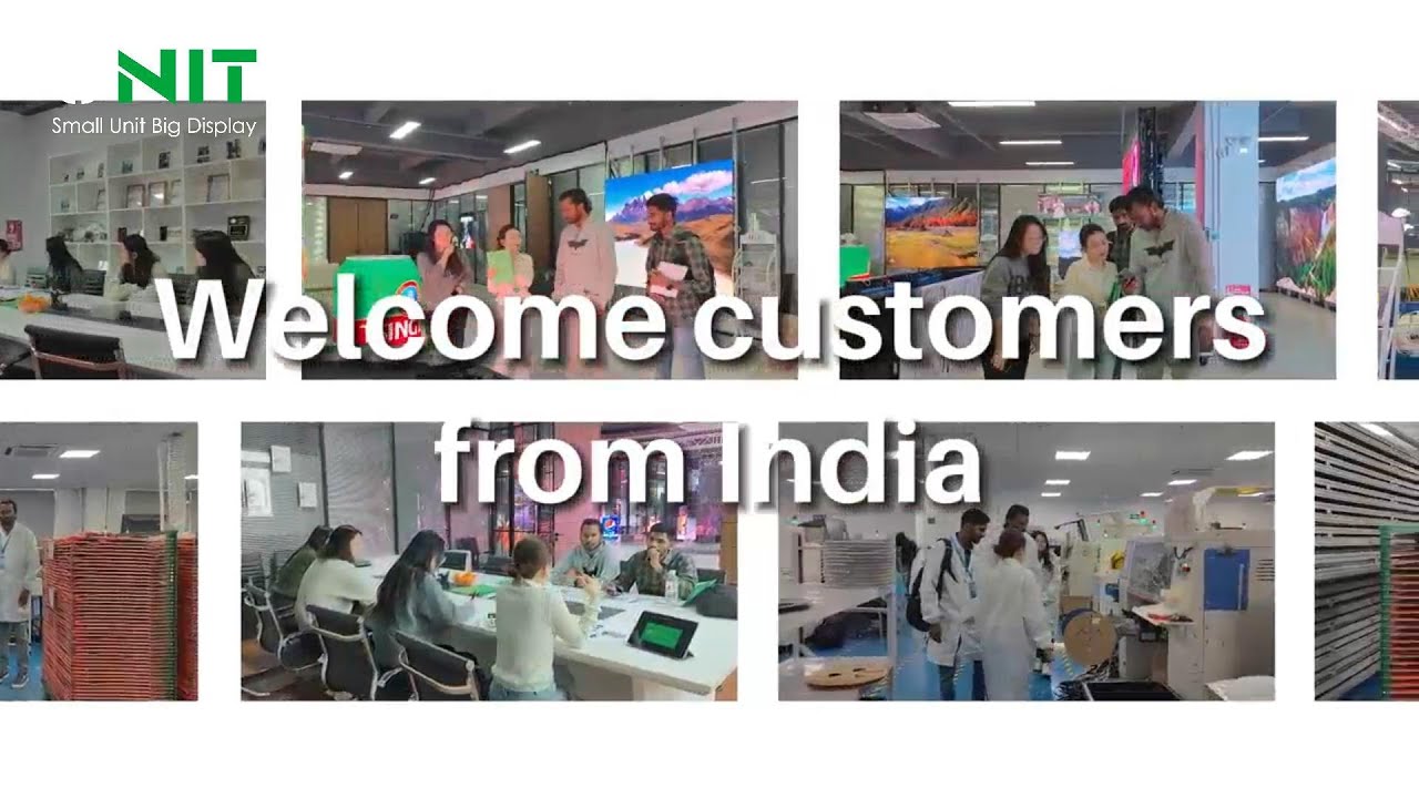 Welcome Indian Clients to UNIT LED Factory | LED Display Manufacturing Tour