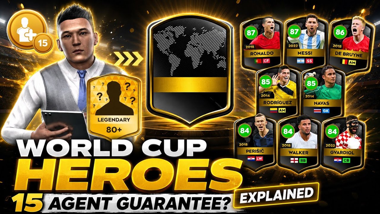 DLS 26 | How To Get World Cup Hero Players! 15 Agent Guarantee Explained