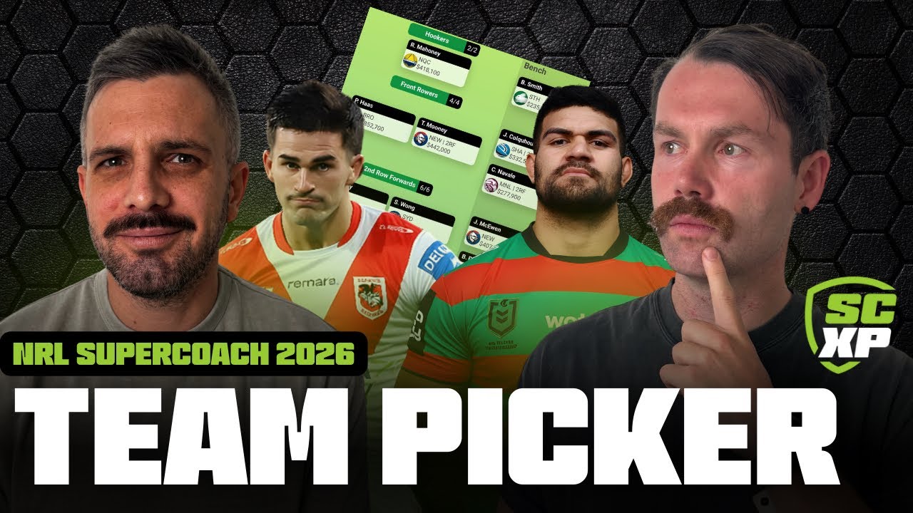 Анализ цен на игроков, выбирающих составы команд в NRL SuperCoach 2026.